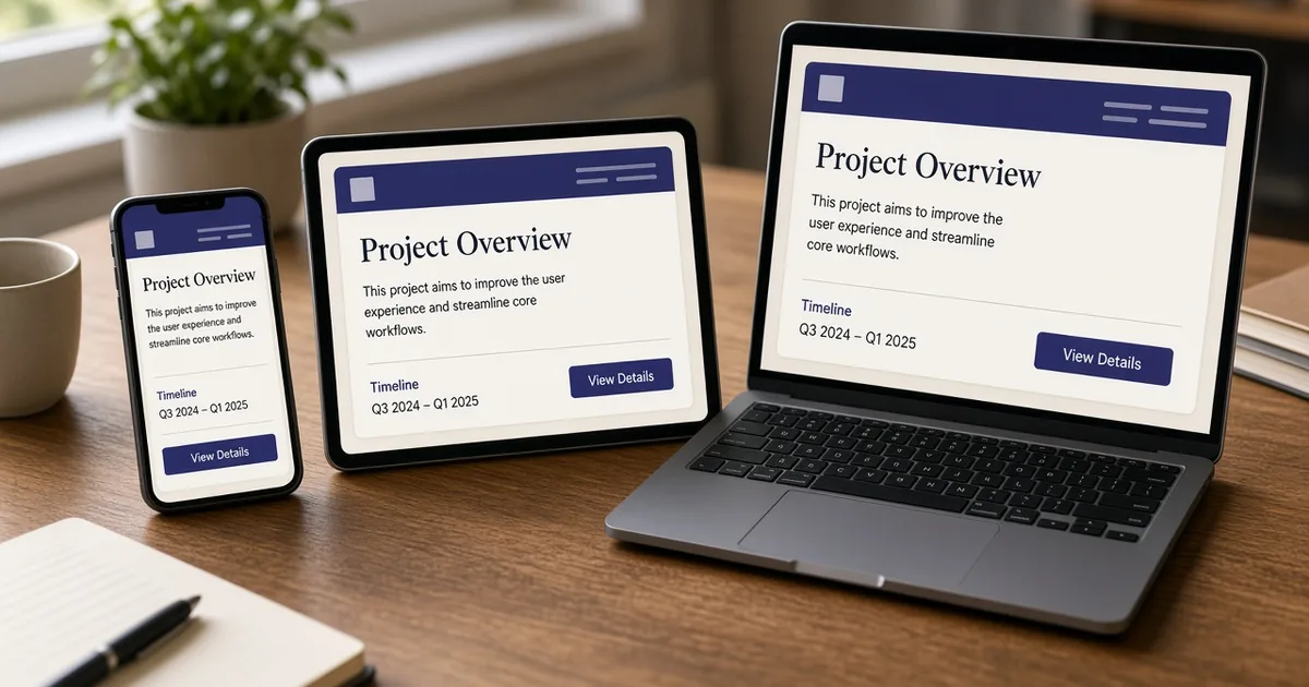 Cover illustration: A Practical Guide to Responsive Design Breakpoints